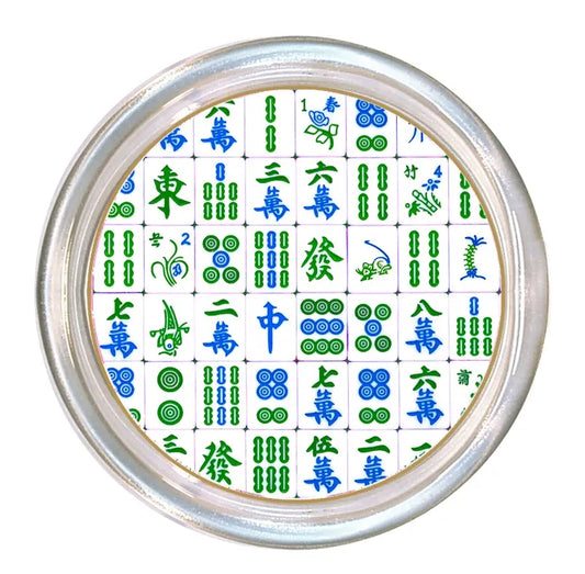 Blue/Green Mahjong Coaster