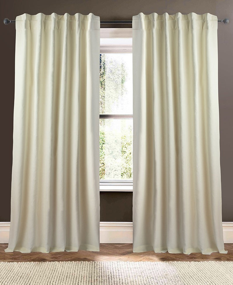 Emery Plain Ivory 108"