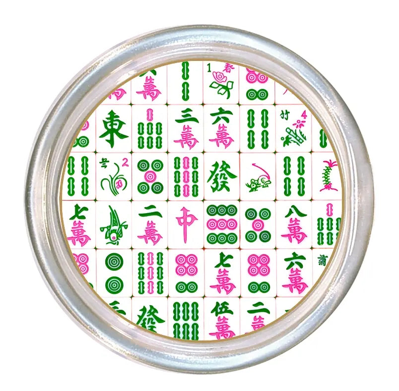 Pink/Green Mahjong Coaster