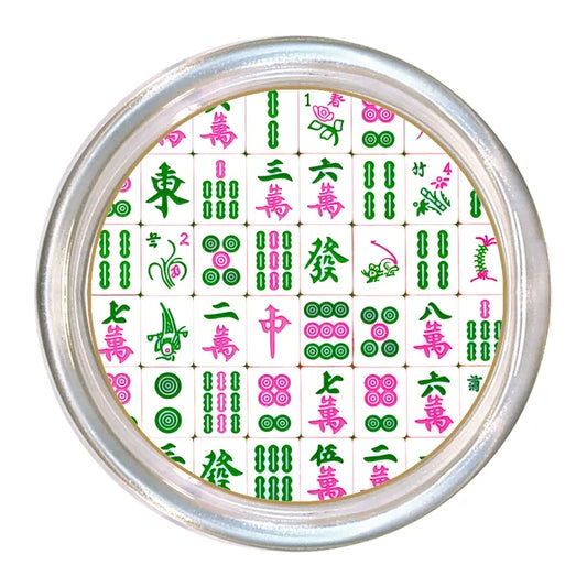 Pink/Green Mahjong Coaster