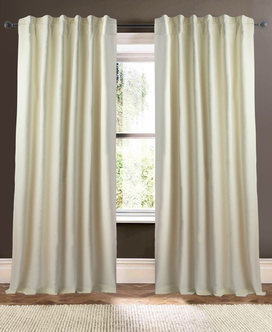 Plain Linen Ivory 108"'